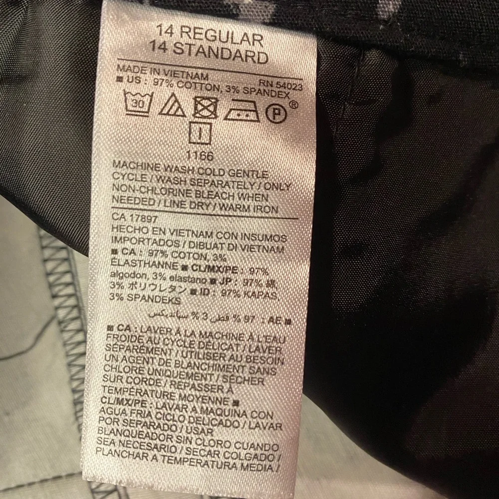 Leopard Pants Black White Gray - animal print - Picture 4 of 5